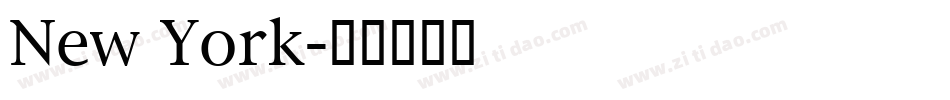 New York字体转换